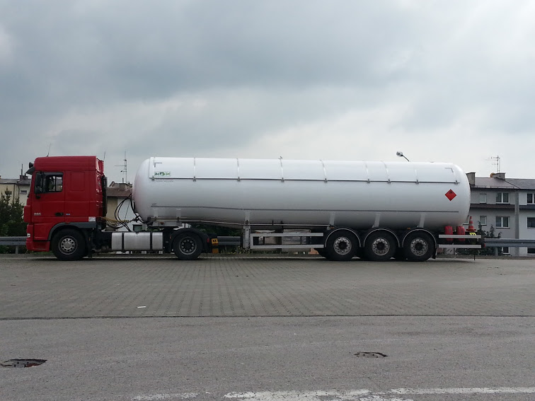 Przewóz gazu LPG w cysternie (UN 1965).