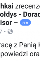 Referencje Facebook - Pan Andrii Pochkai, Centrum Metal Odczynniki Chemiczne