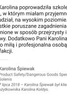 Referencje Linkedin - Pani Karolina Śpiewak