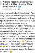 Referencje Facebook - Pani Wioletta Różańska, Michelin